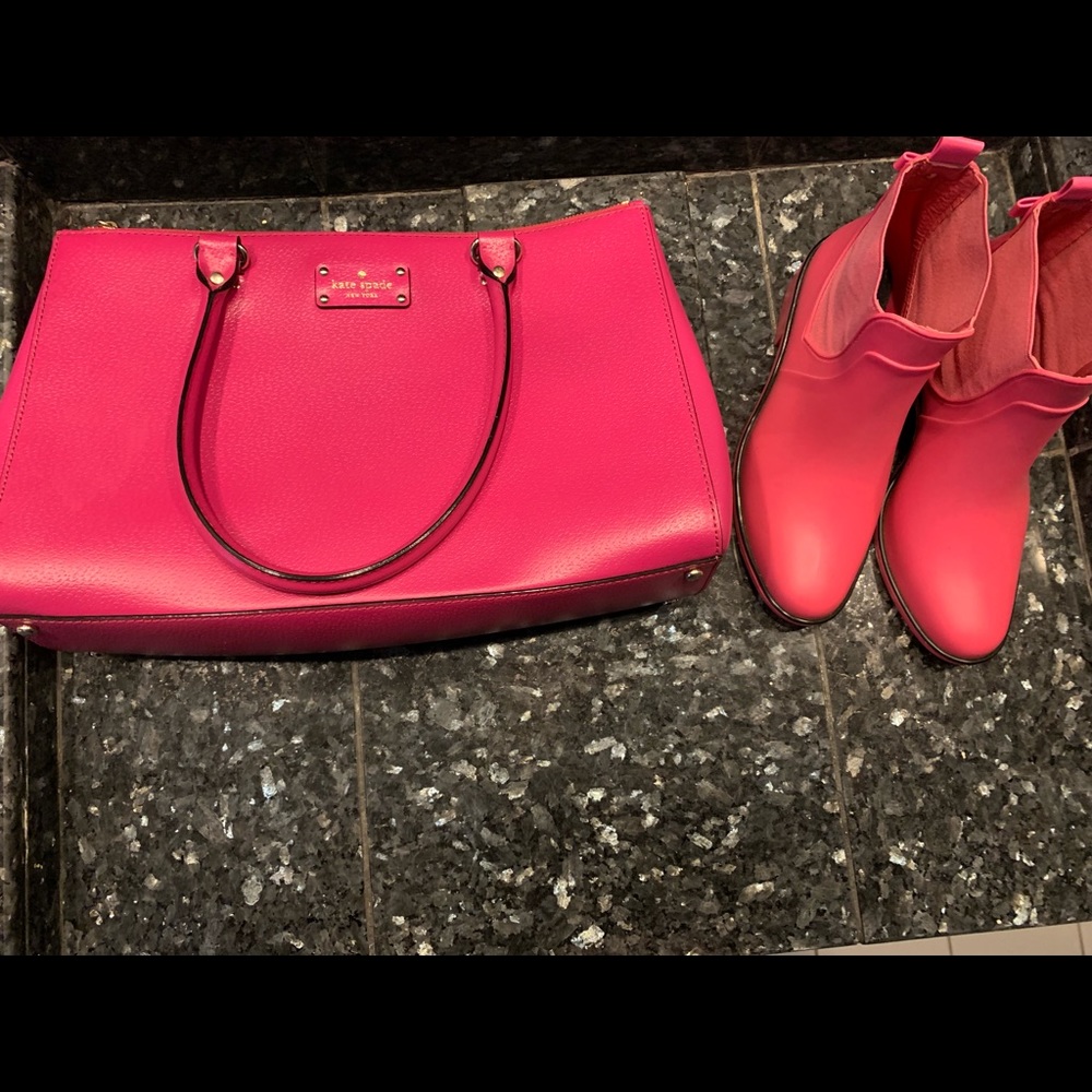 Kate Spade bag and boots!!!!